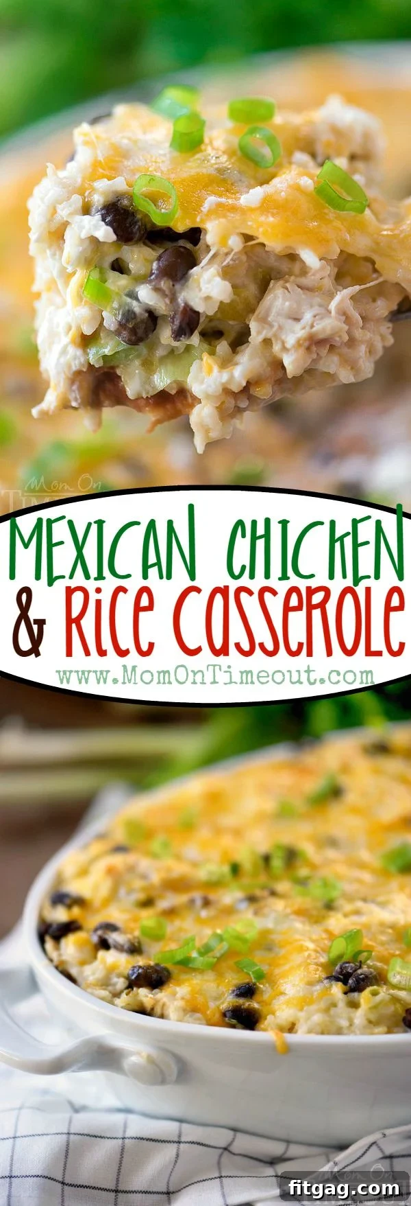 Like Mexican food? Then you've gotta try this Mexican Chicken and Rice Casserole! Full of classic Mexican flavors in an easy weeknight package! A collage of beautiful Mexican food images, including the Chicken and Rice Casserole, showcasing vibrant ingredients and delicious final dishes for an inspired Mexican meal.