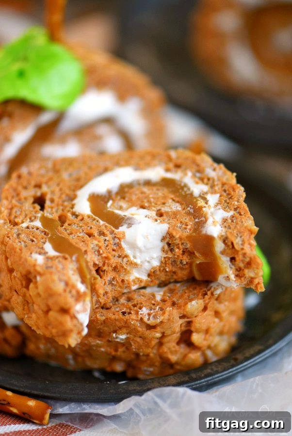 Caramel Pumpkin Spice Rice Krispies Treats Pinwheels are a fun, seasonal dessert that can also inspire bake sales to support vital causes like fighting hunger.