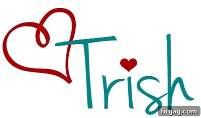 Today's the Day My Cookbook Is Here 8 Trish's signature with a heart, symbolizing gratitude for reader support for her new rotisserie chicken cookbook.