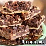 Delicious Chocolate Pecan Pie Bars, ready to be enjoyed as a holiday treat.