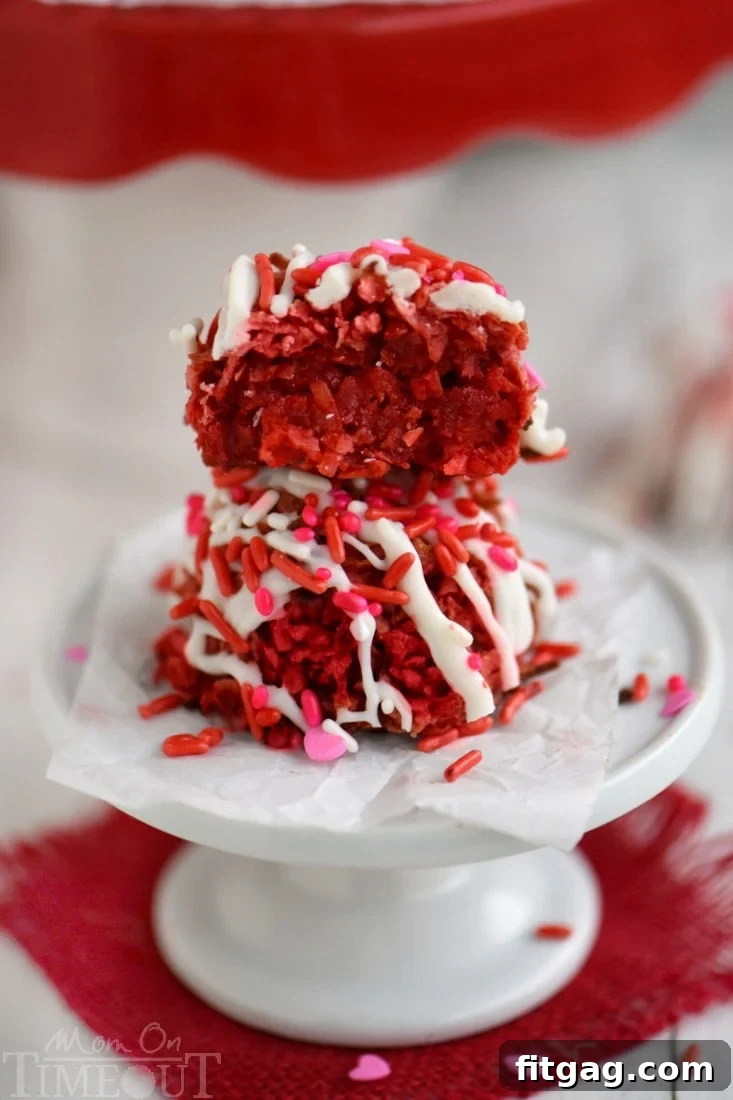 Easy and delicious, these Red Velvet Coconut Macaroons are a beautiful treat just in time for Valentine's Day!
