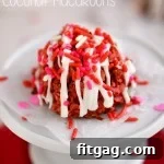 Red Velvet Coconut Macaroons