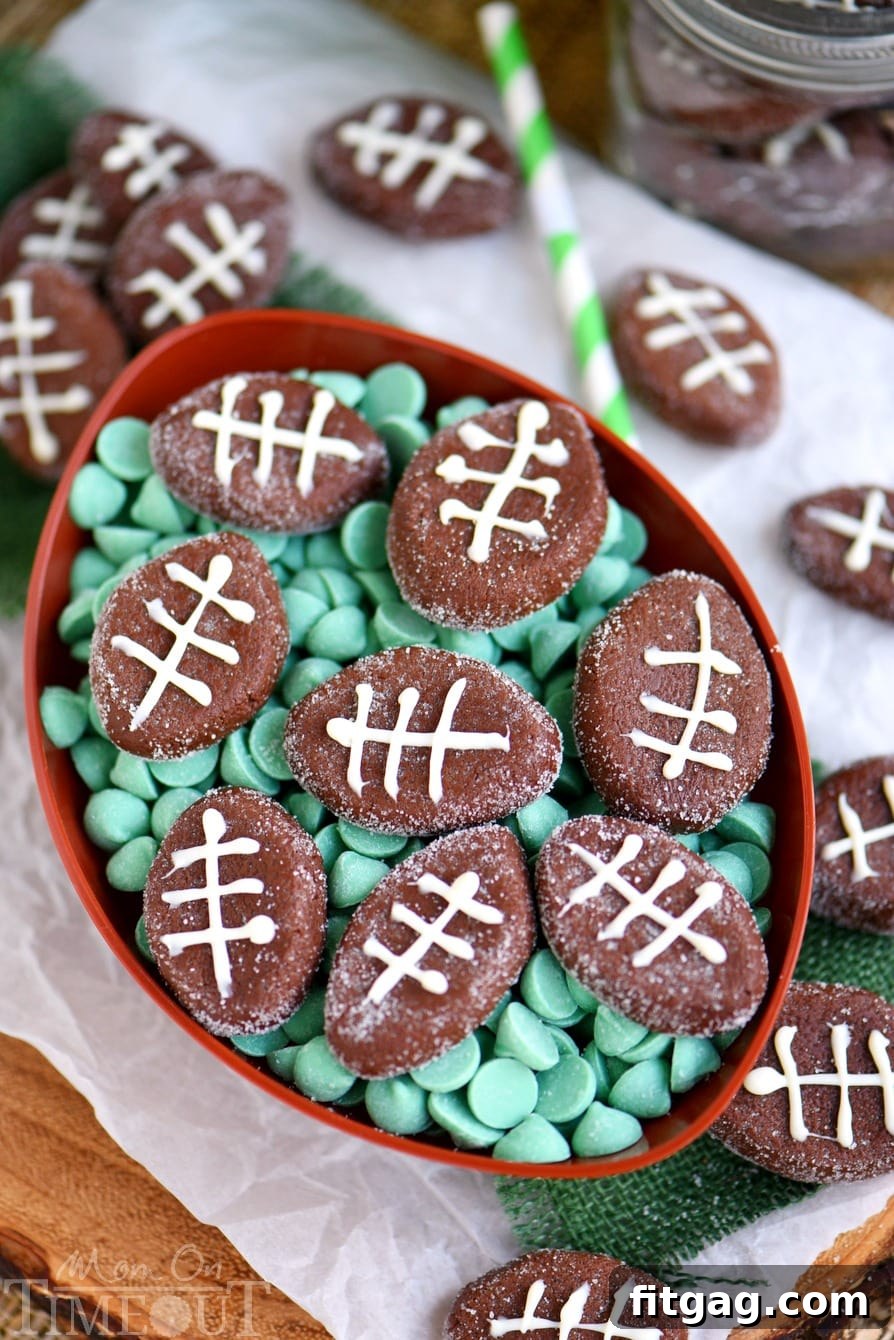 Sweet and easy Chocolate Football Patties are the PERFECT addition to your game day celebration! Delicious and fun - this game day treat will always be a top pick!