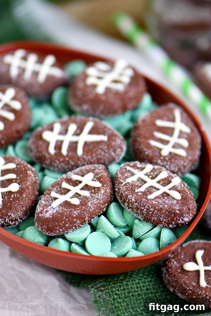Sweet and easy Chocolate Football Patties are the PERFECT addition to your game day celebration! Delicious and fun - this game day treat will always be a top pick!