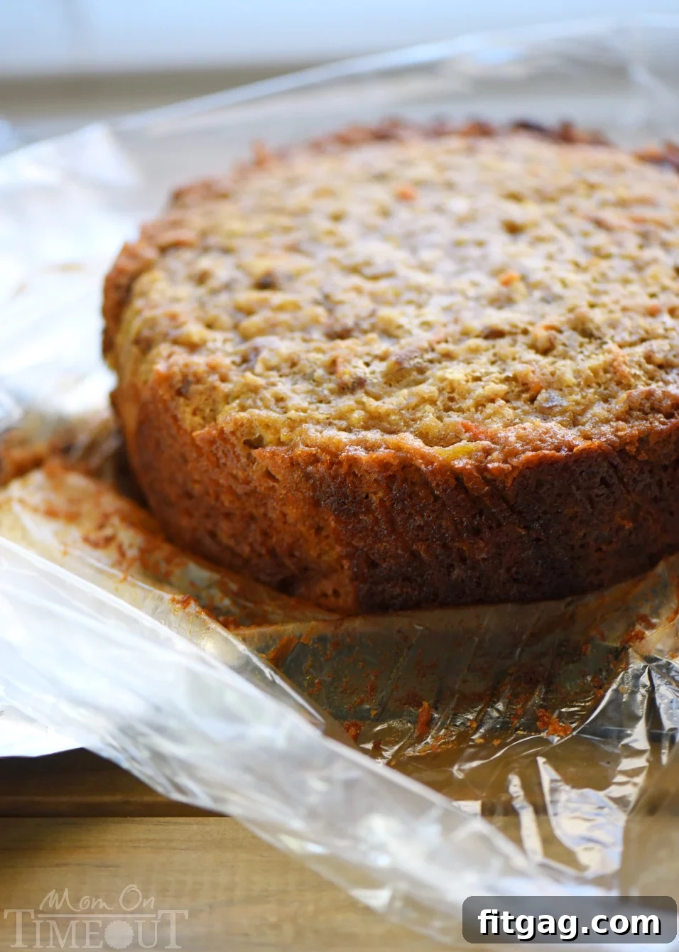 Decadent Slow Cooker Carrot Cake with Cream Cheese Swirl 5 The slow cooker, prepared with a Reynolds liner, illustrating how it's set up for baking, ensuring no mess.