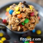 Delicious Monster Peanut Butter Oatmeal Cookies