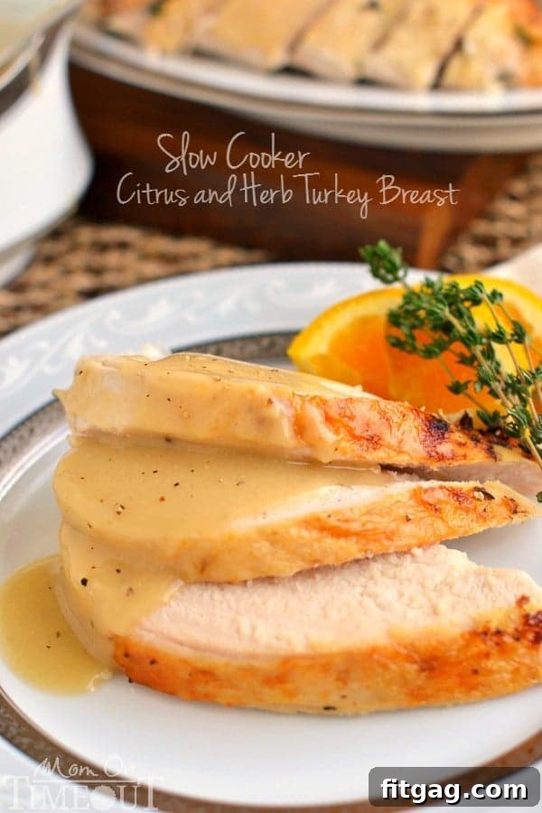 Slow Cooker Citrus and Herb Turkey