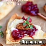Recipe for Cranberry Pecan Brie Bites