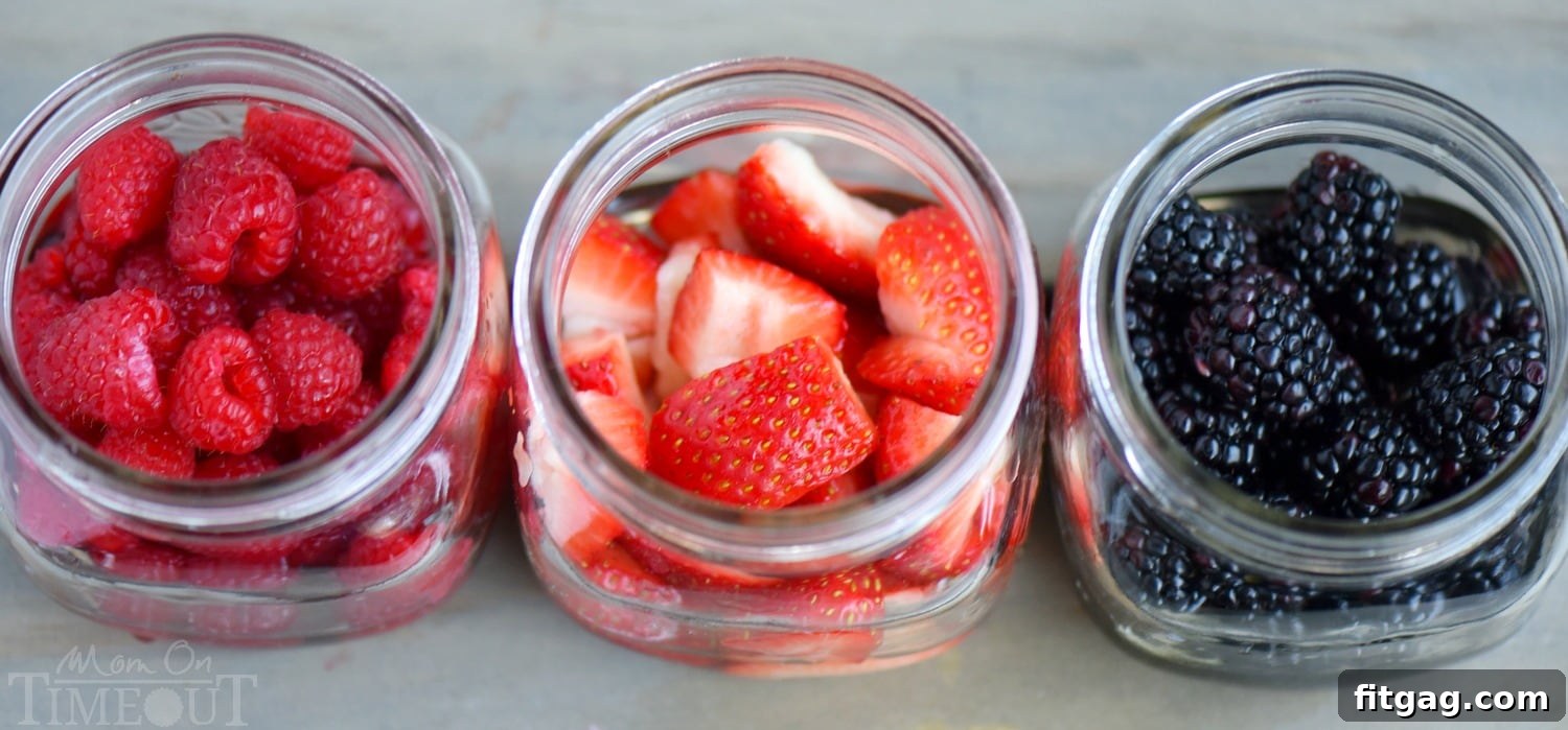 Sparkling Berry Celebration 2 The Berry Champagne Punch recipe features fresh raspberries, blackberries, and strawberries blended into a vibrant puree, perfect for sparkling wine cocktails.