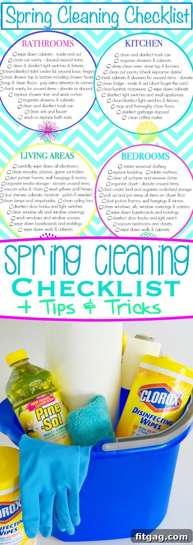 Spring Cleaning Checklist and Smart Tips 7 Visual representation of a sparkling clean home after spring cleaning, encouraging Pinterest share.