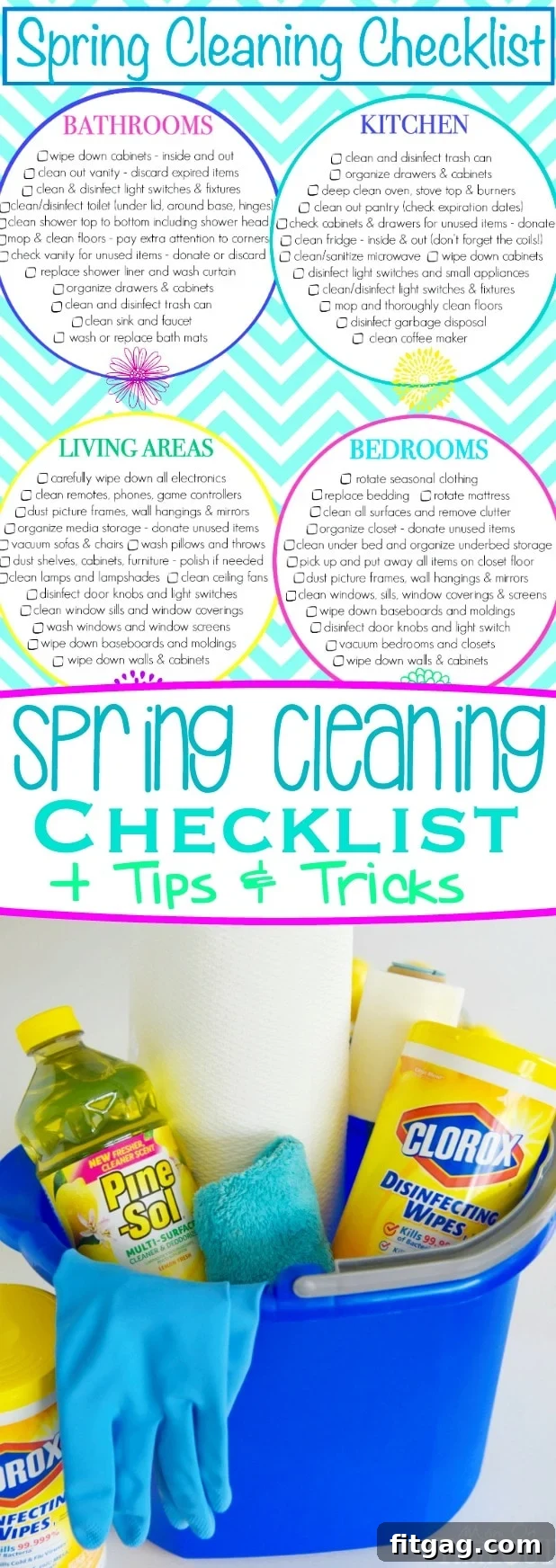 Bahar Temizliği Yapılacaklar Listesi ve Püf Noktaları 7 Printable Spring Cleaning Checklist and tips for a jump start on cleaning your home, making it sparkling clean and organized for spring // Mom On Timeout