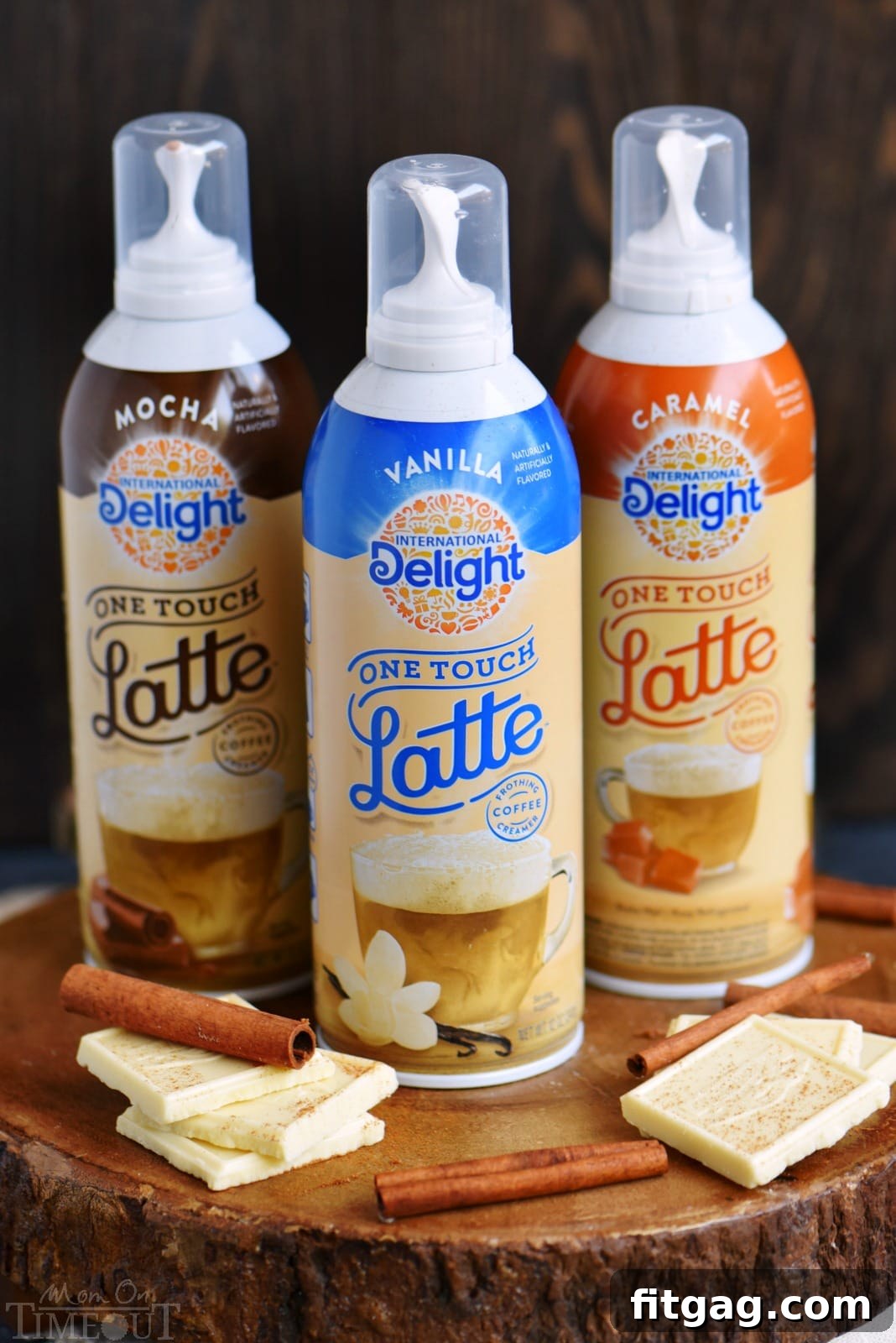 Velvet Snickerdoodle Swirl Latte 4 Discover the magic of homemade lattes with International Delight One Touch Latte. This image features the product, making it clear how easy it is to achieve coffeehouse-quality frothy lattes in seconds at home, perfect for your White Chocolate Snickerdoodle Latte.