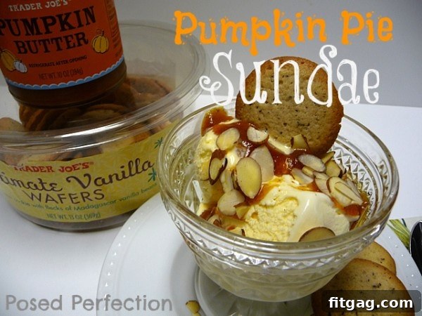 Pumpkin Pie Sundae, a creative twist on classic pumpkin pie.