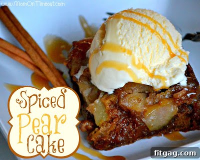 Moist and flavorful Spiced Pear Cake, a sophisticated dessert.