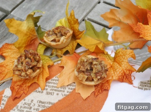Mini Apple Pecan Pies, individual servings of fruity, nutty goodness.