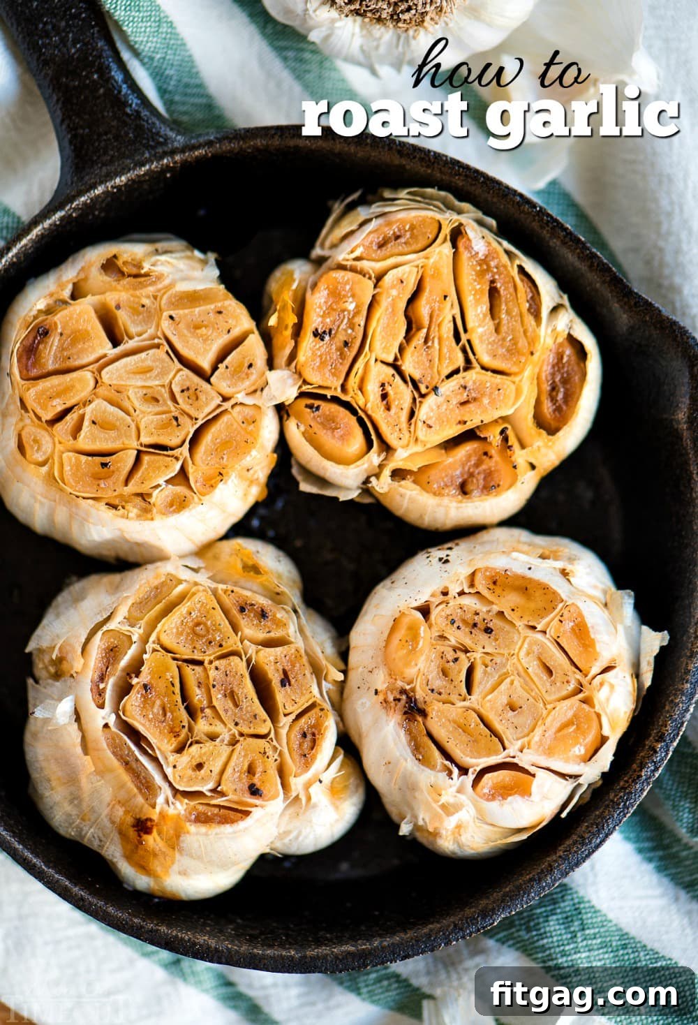 Perfect Roasted Garlic Made Easy 2 A beautifully roasted head of garlic, golden brown and soft, ready to be enjoyed.