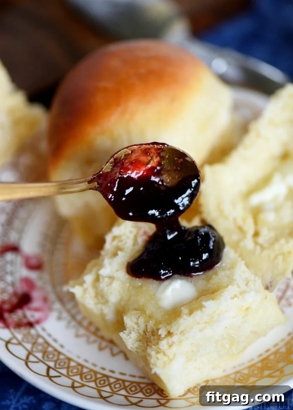 homemade-dinner-rolls-with-butter-and-jelly