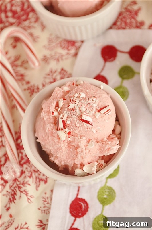 Homemade Peppermint Ice Cream Homemade Peppermint Ice Cream, a refreshing holiday dessert.
