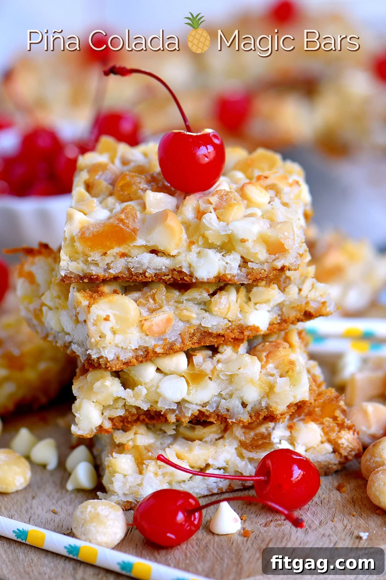 Best Piña Colada Magic Bars with Pineapple, Coconut, and Rum