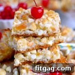Piña Colada Magic Bars, an easy tropical dessert