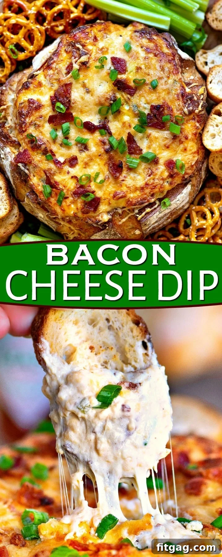 TABASCO® Sauce adds a Flavor Boost Baked Bacon Cheese Dip with a bottle of TABASCO Sauce, highlighting the spicy kick.