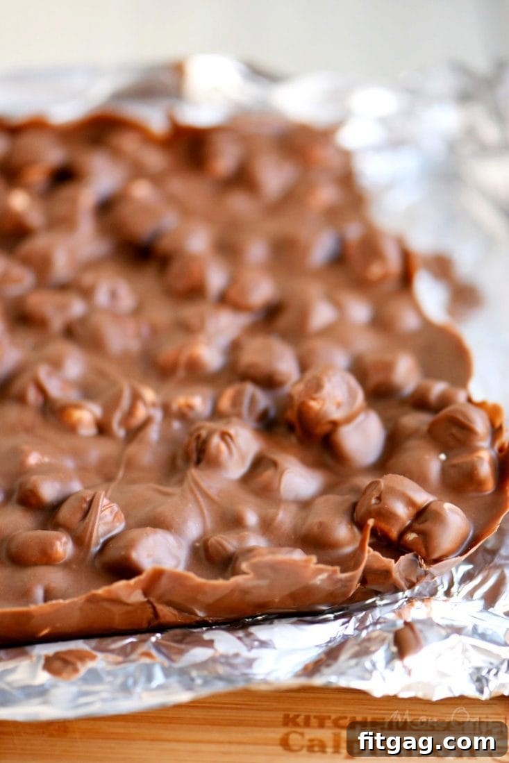 Fantasy Bars setting in a foil-lined baking dish