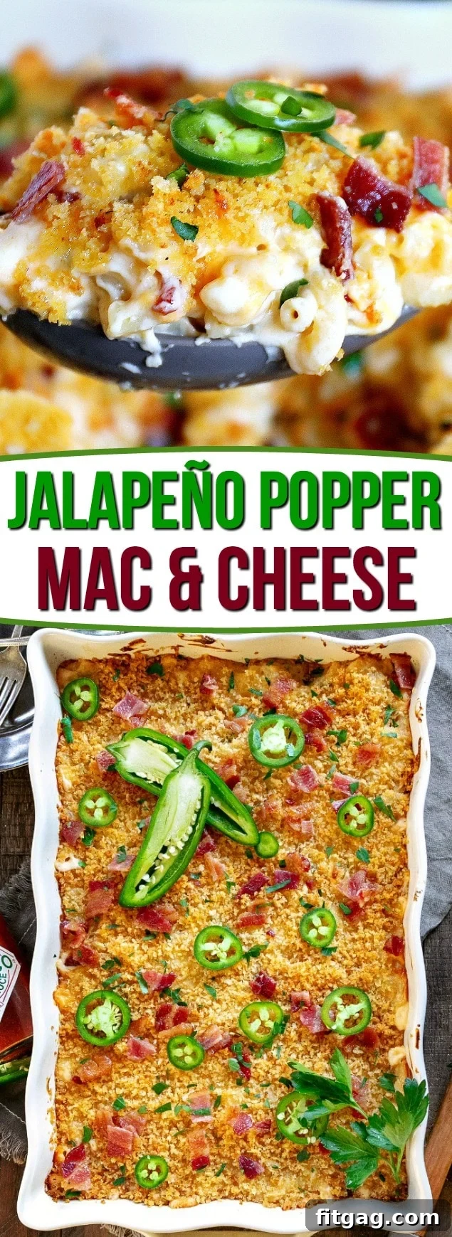 The BEST Jalapeño Popper Mac and Cheese you'll ever try! Extra creamy, loaded with bacon, cream cheese, and jalapeños, this delicious and easy mac and cheese is sure to be a new favorite! // Mom On Timeout #macandcheese #dinner #bacon #jalapeno #recipe #recipes #cheese #momontimeout baked-jalapeno-popper-mac-and-cheese-recipe-collage