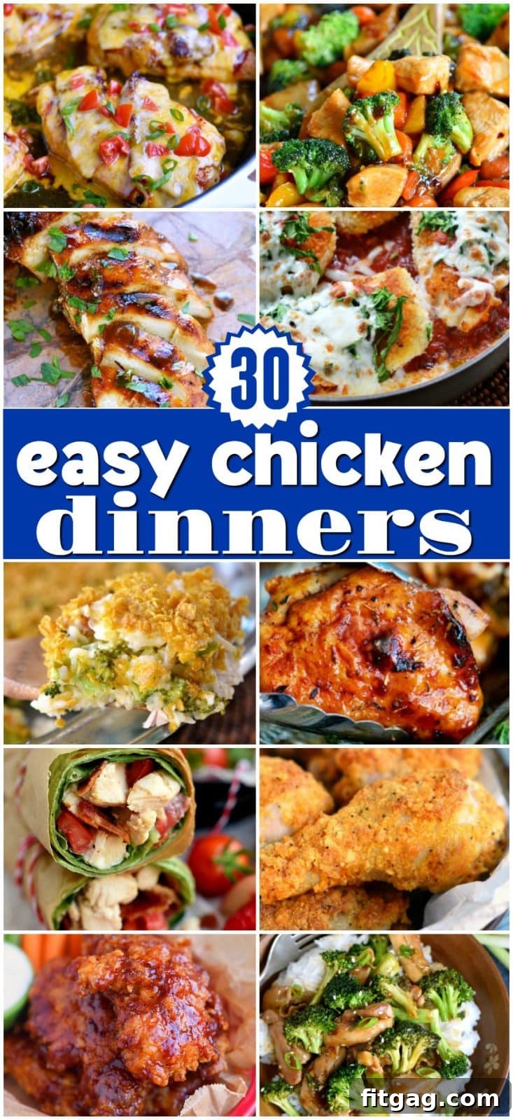 A comprehensive guide to easy chicken recipes for dinner, including various cooking methods and meal ideas.