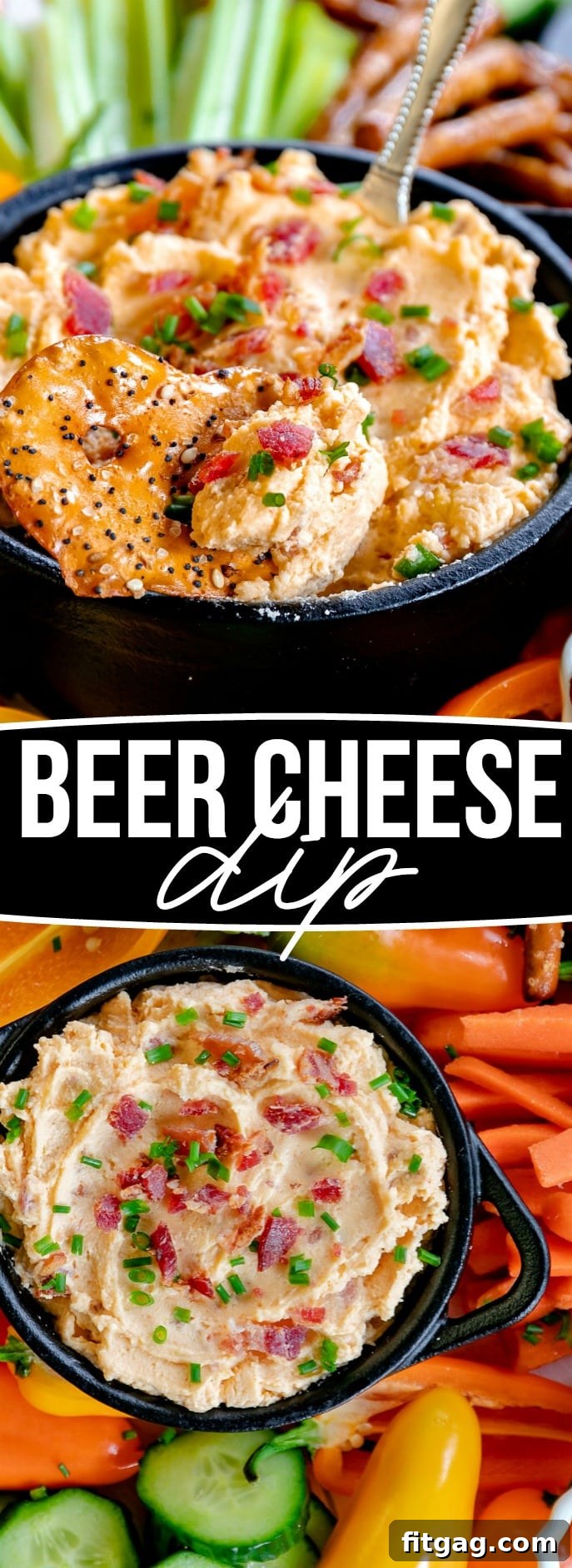 Beer Cheese Dip Steps: From Ingredients to Delicious Party Platter Collage of Beer Cheese Dip making process and final serving suggestions