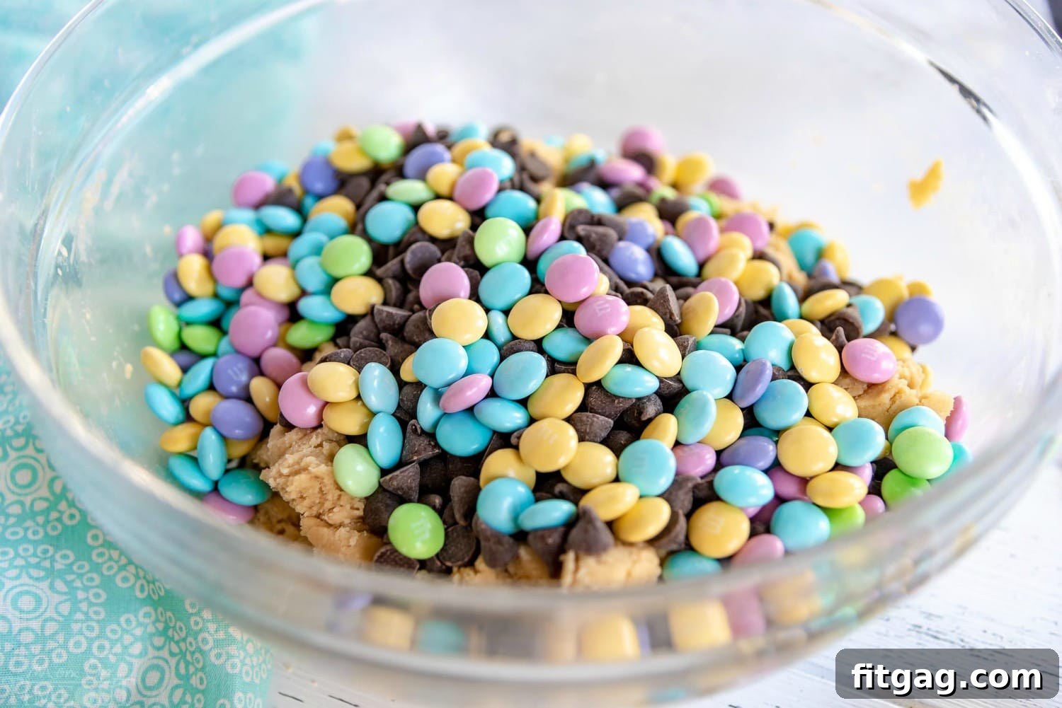 Chocolate Chip Cookie Ingredients in Mixing Bowls