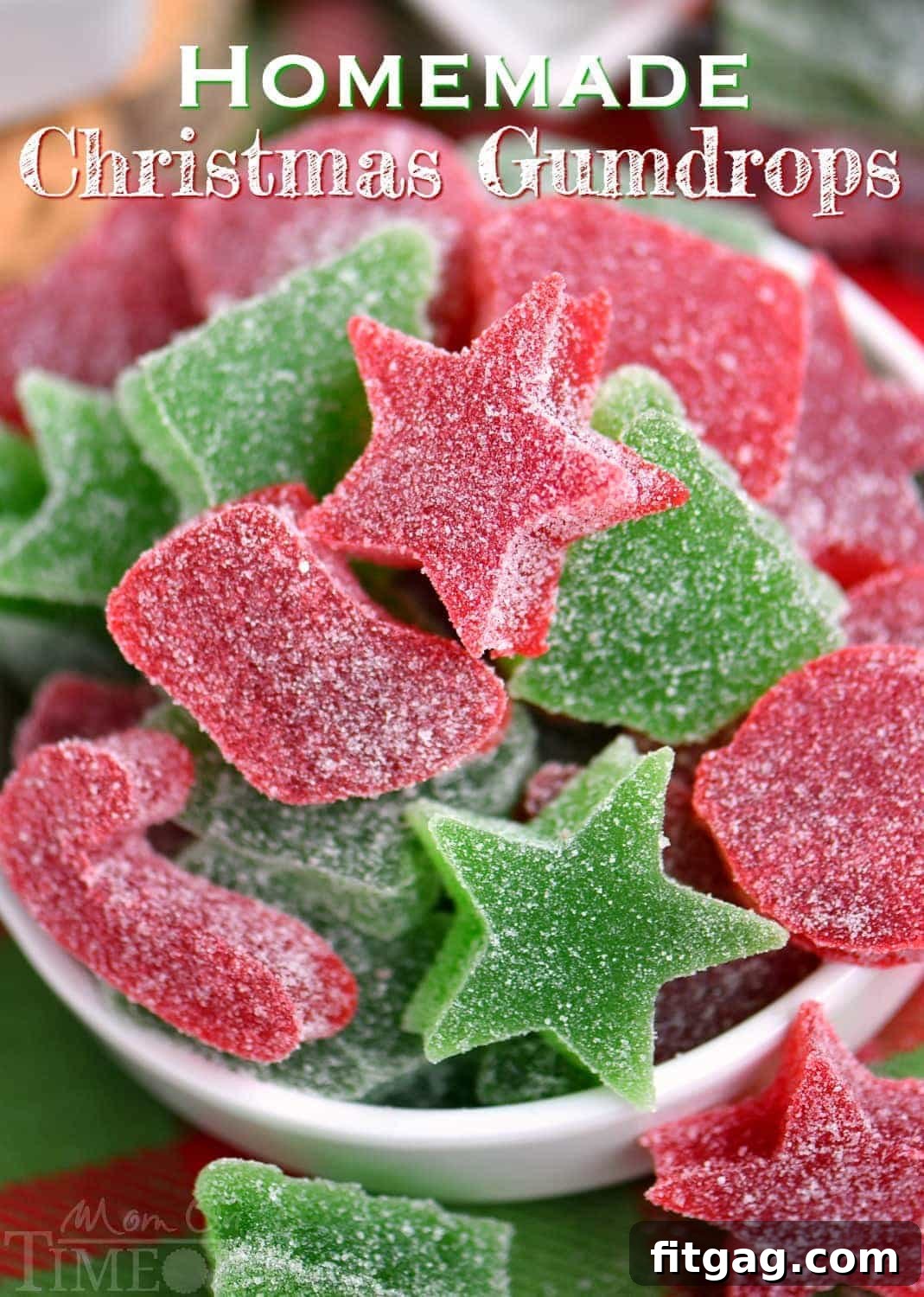 Easy Homemade Gumdrops with Applesauce Homemade Gumdrops - a festive holiday candy made with applesauce