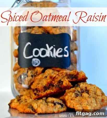 Spiced Oatmeal Raisin Cookies | Classic Comfort Spiced Oatmeal Raisin Cookies, a classic chewy and comforting cookie