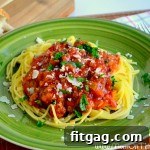 Crockpot Spaghetti in a bowl