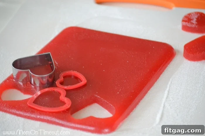 Kids enjoy making Valentine's Day Homemade Gumdrops, a fun and easy recipe for the family. #valentinesday #kidfriendly
