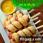 Spiral-Wrapped Sausages on a Stick
