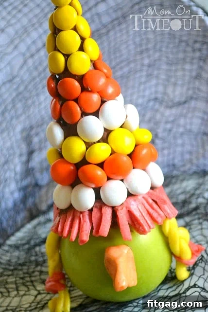 Bewitching Apples - A fun Halloween treat from MomOnTimeout.com