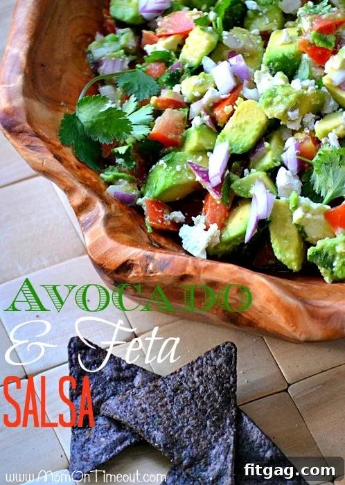 Delicious Avocado and Feta Salsa for parties