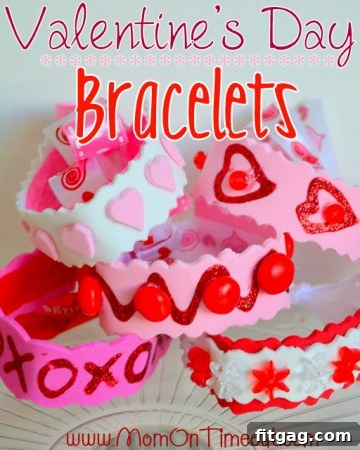 13 Valentines Day Treats and Handmade Creations 9 DIY Valentine's Day Bracelets, a fun and easy craft project for kids to create personalized jewelry as gifts for friends or family, celebrating love and friendship.
