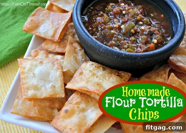 Homemade Flour Tortilla Chips