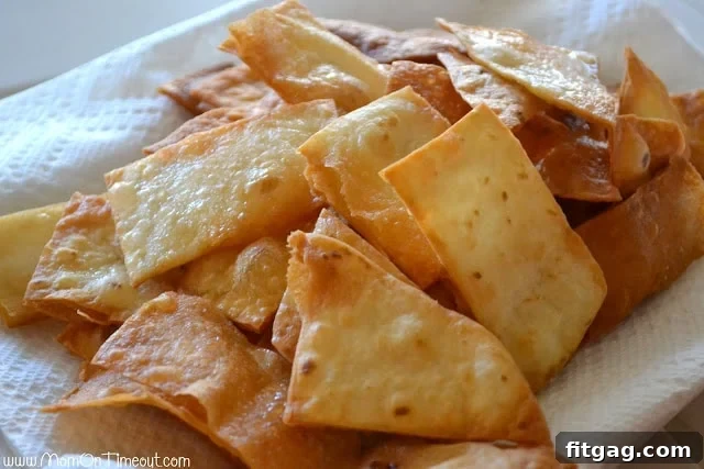 Draining Homemade Tortilla Chips