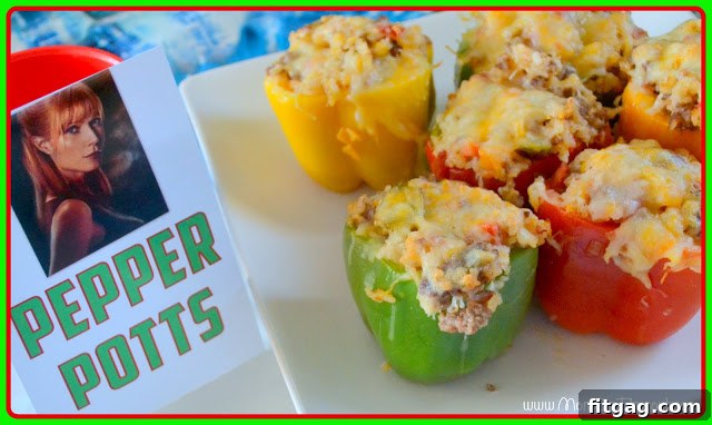 Close-up of the flavorful stuffed pepper mixture in a large bowl, showing ground meat, rice, diced vegetables, and cheese mixed together.