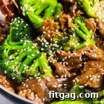 Restaurant-Style Beef and Broccoli Stir-fry 7 A serving of Beef and Broccoli stir fry, possibly plated or in a smaller bowl, ready to be enjoyed.