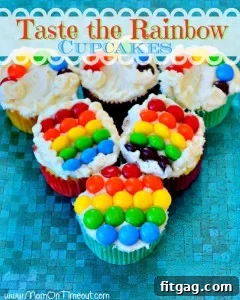 Rainbow Cupcakes for St. Patrick's Day