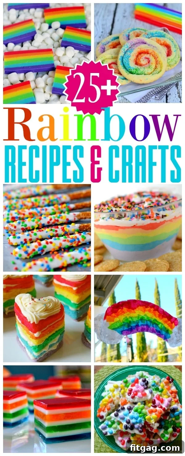 A dazzling collection of over 25 rainbow recipes and crafts, perfect for adding joy to St. Patrick's Day, parties, and everyday celebrations. Features vibrant food art and engaging DIY projects for all ages.