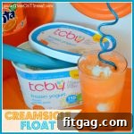 Creamsicle Float with frozen yogurt