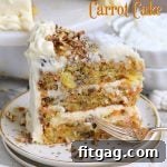 Carrot cake slice
