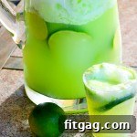 Thumbnail of Lemon-Lime Party Punch, featuring its vibrant green color and frothy top.