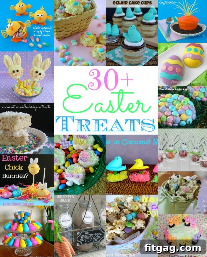30+ Easter Treats | Mom On Timeout A vibrant collection of over 30 diverse Easter treats, including cookies, cakes, and candies, perfect for holiday entertaining.