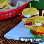 Chicken Ranch Waffle Sliders, a complete and appetizing final dish