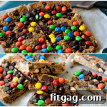Monster No-Bake Trail Mix Energy Bars 2 A delicious homemade no-bake Monster Trail Mix granola bar